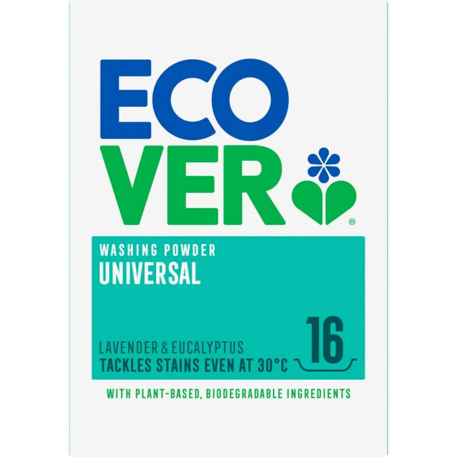 ECOVER Washing Powder Uni 1x16 PD, Washing powder