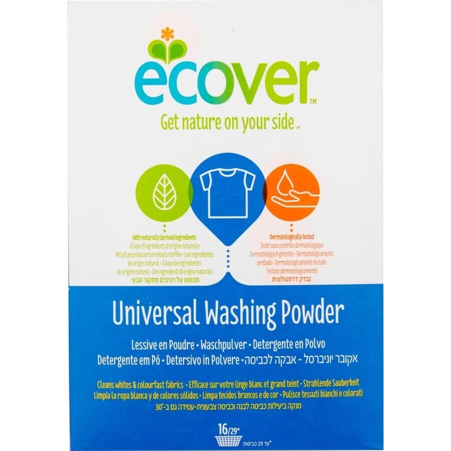 ECOVER Washing Powder Uni 1x16 PD, Washing powder