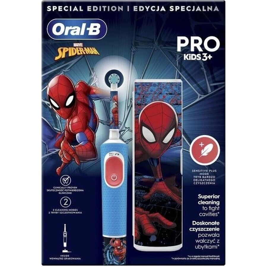 Oral B EK Pro Junior 3+ Spiderman 1×1 elektrische tandenborstel