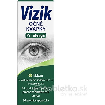 VIZIK OPH GTT VOOR ALLERGIES 1×10ml, oogdruppels voor allergie