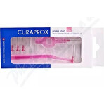 CURAPROX CPS 08 prime plus rosa 1×1 set, cepillos interdentales 5 piezas + soporte UHS 451