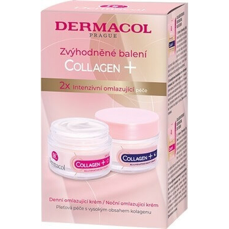 Dermacol Duopack Colagen plus cremă de zi + de noapte 1×100 ml, 50 ml + 50 ml