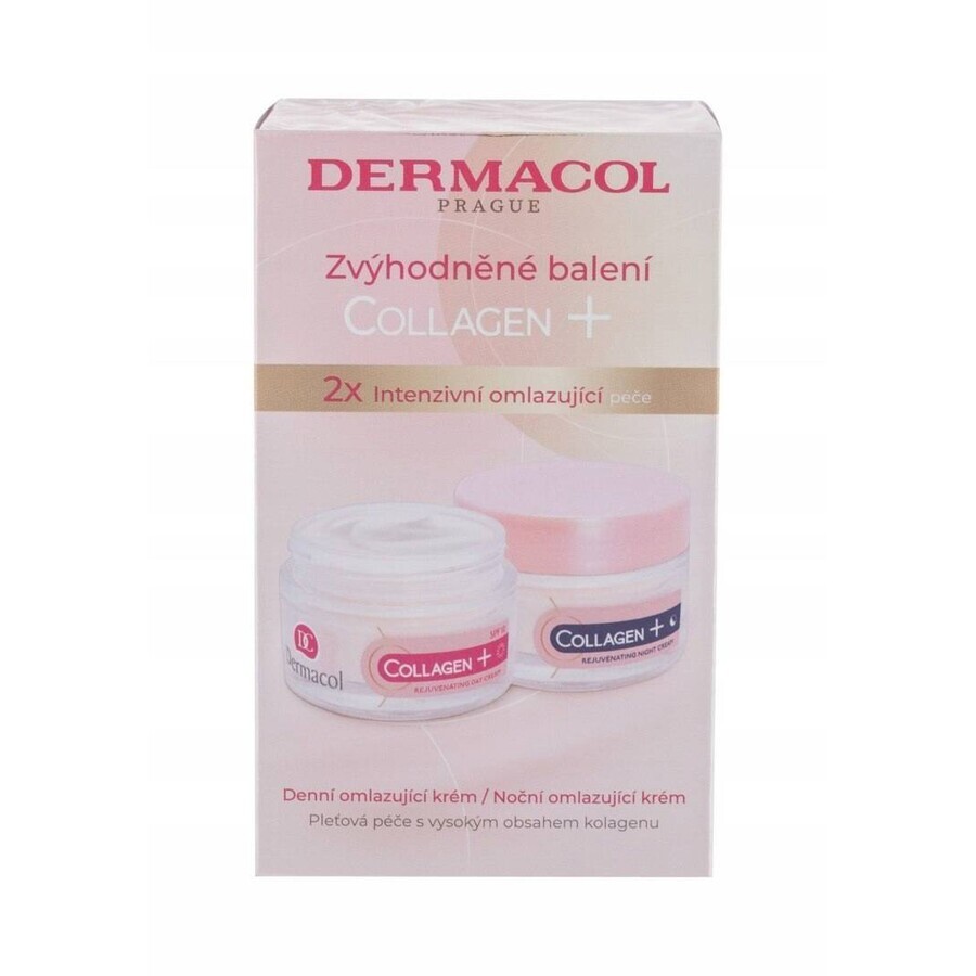 Dermacol Duopack Colagen plus cremă de zi + de noapte 1×100 ml, 50 ml + 50 ml