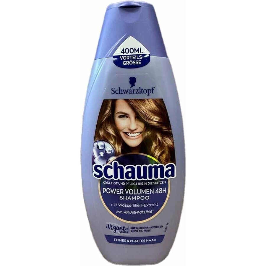 Schauma Power Volumen Shampoo 48H 1×400 ml 1×400 ml, Shampoo