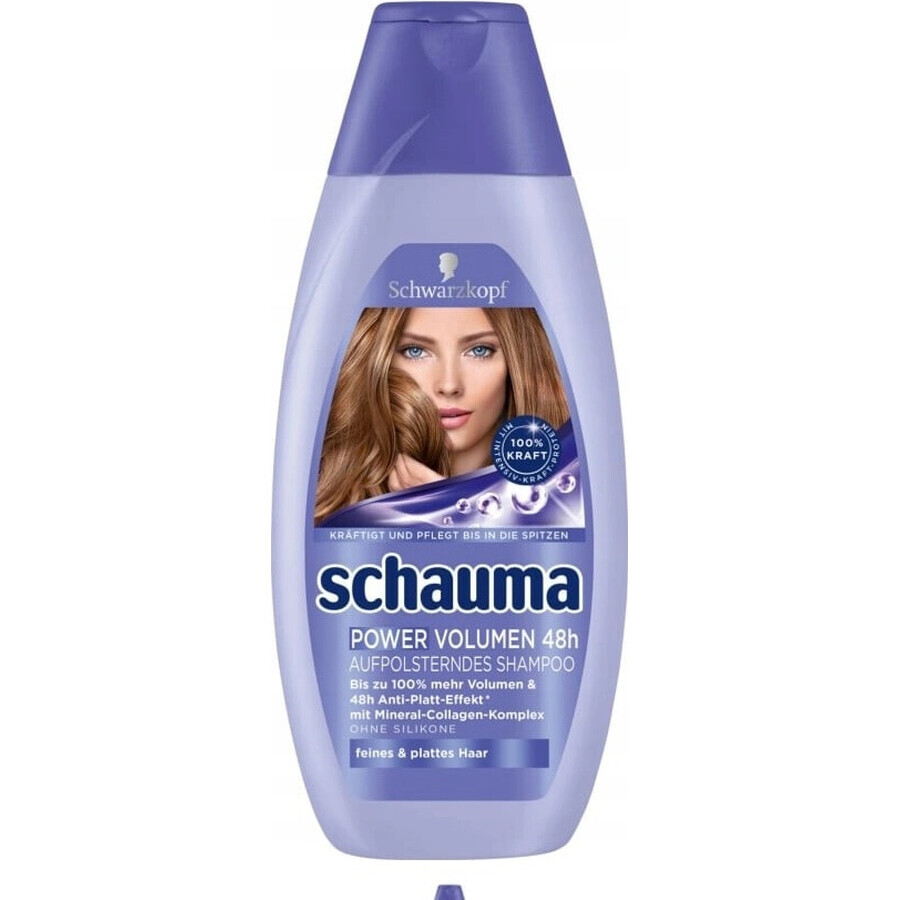 Schauma Power Volumen Shampoo 48H 1×400 ml 1×400 ml, Shampoo