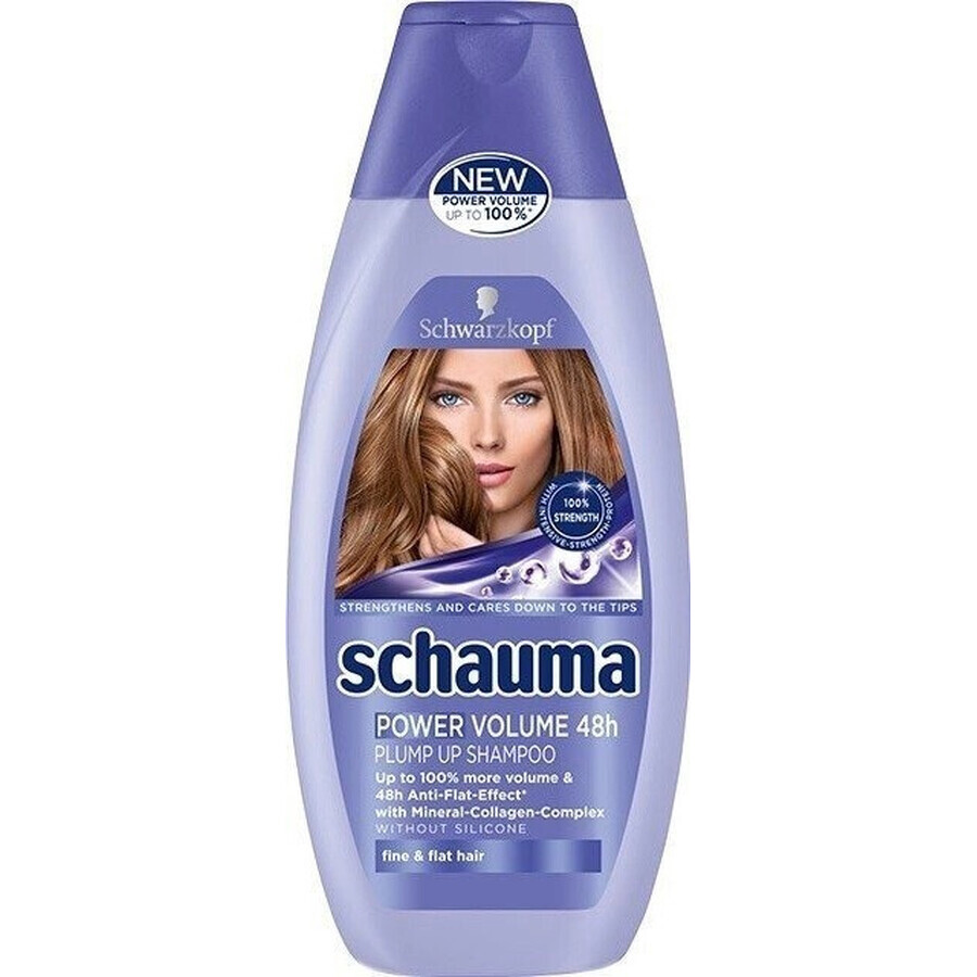 Schauma Power Volumen Shampoo 48H 1×400 ml 1×400 ml, Shampoo