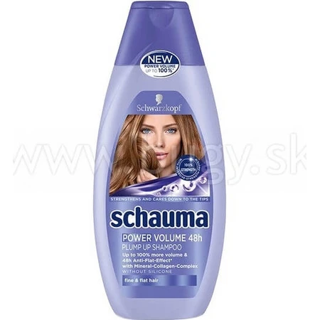 Schauma Șampon Power Volume 48H 1×400 ml, șampon