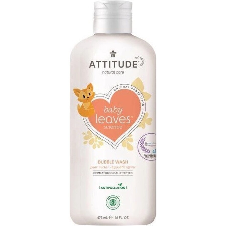 ATTITUDE Baby Blätter Birnensaft aromatisierte Körperlotion 1×473 ml, Körperlotion für Kinder