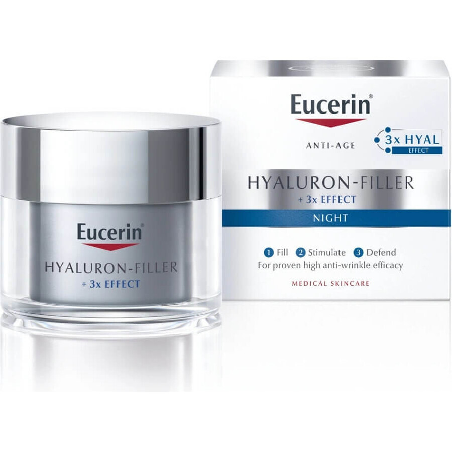 Eucerin HYALURON-FILLER+3xEFFECT Nachtcrème REFILL 1×50 ml