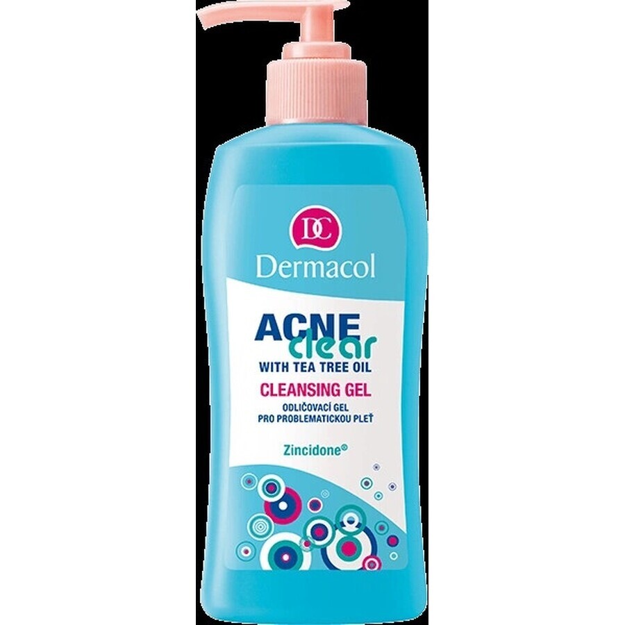 DERMACOL ACNECLEAR reinigingsgel 1×200 ml, reinigingsgel