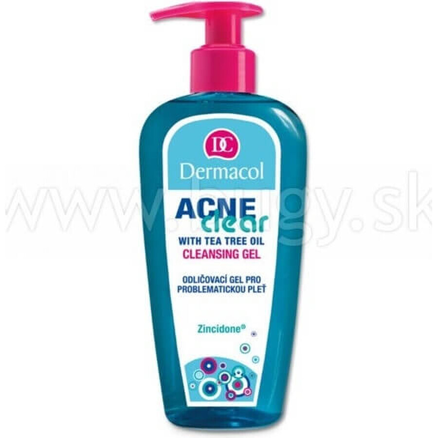 DERMACOL ACNECLEAR reinigingsgel 1×200 ml, reinigingsgel