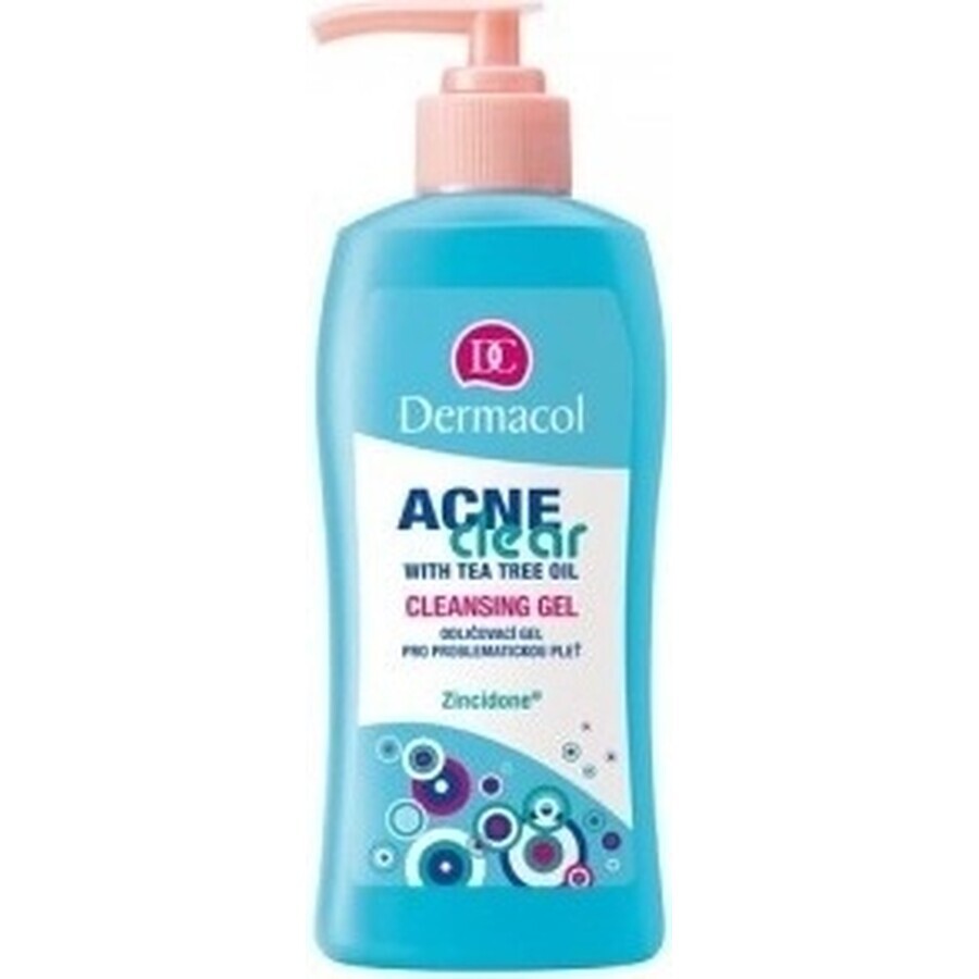 DERMACOL ACNECLEAR reinigingsgel 1×200 ml, reinigingsgel