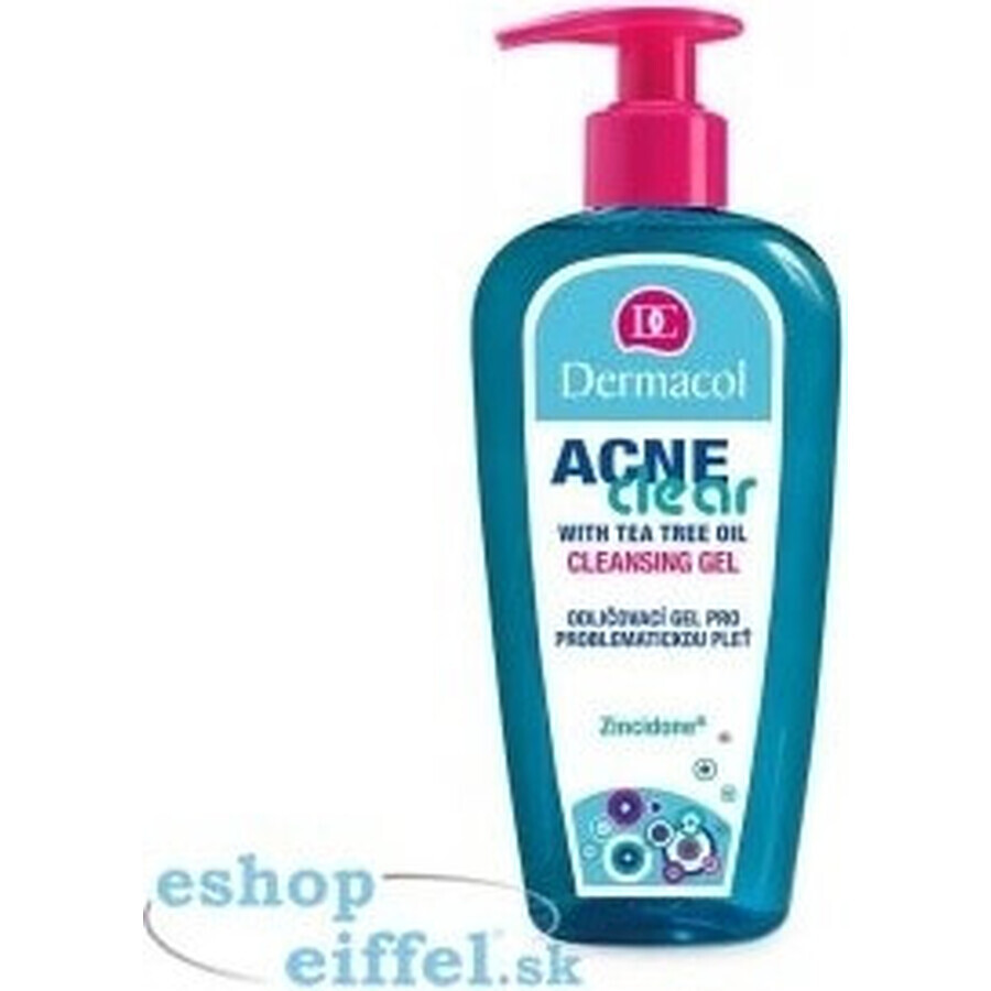 DERMACOL ACNECLEAR reinigingsgel 1×200 ml, reinigingsgel