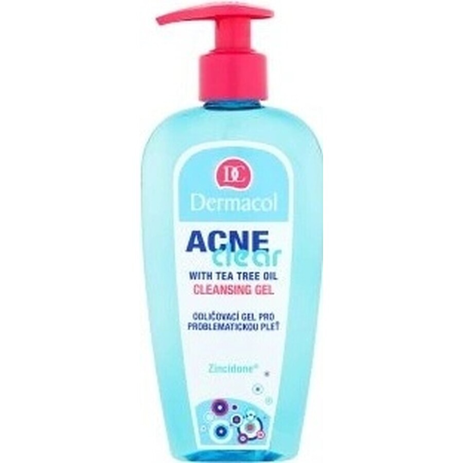 DERMACOL ACNECLEAR reinigingsgel 1×200 ml, reinigingsgel