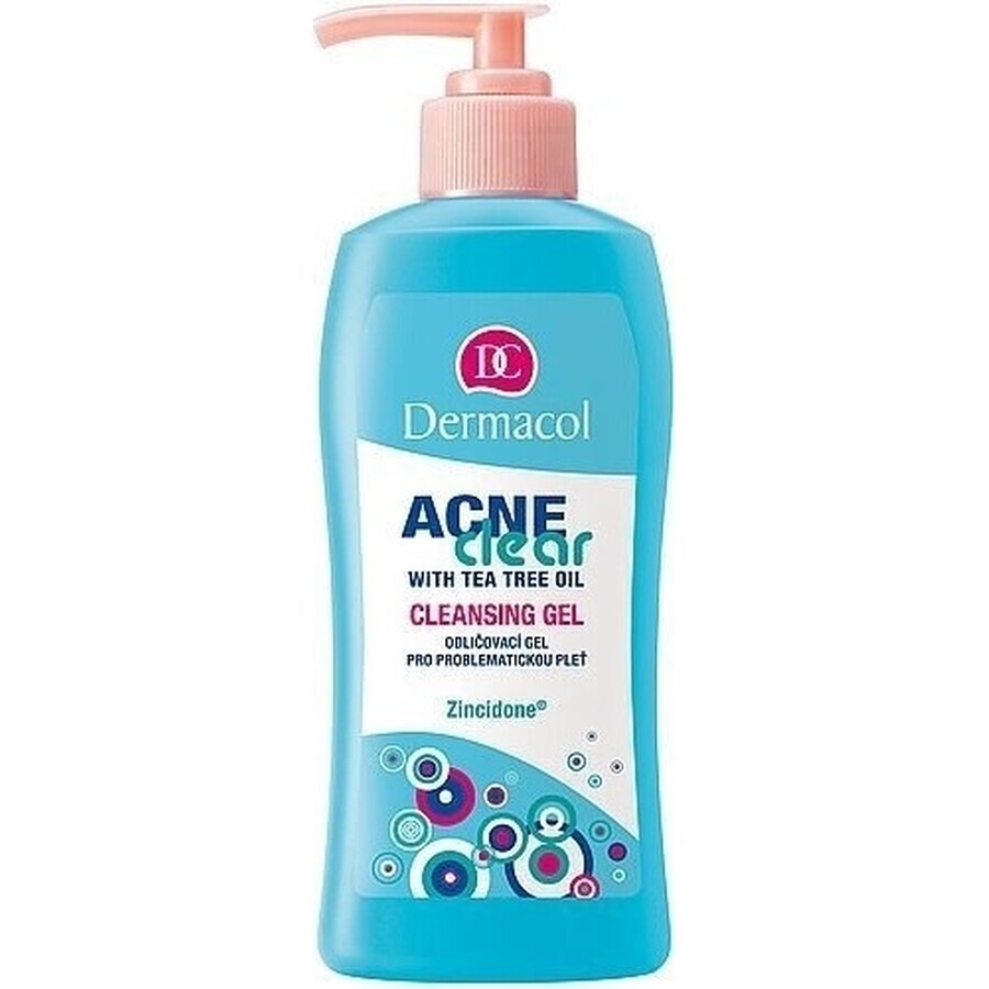 DERMACOL ACNECLEAR reinigingsgel 1×200 ml, reinigingsgel