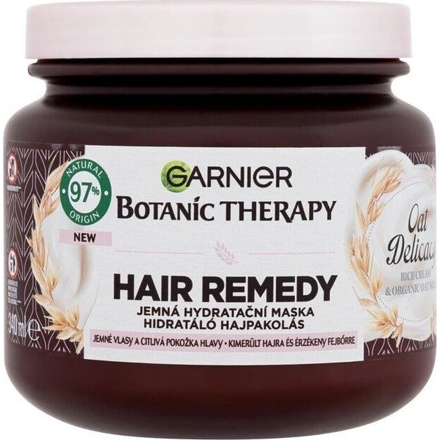 Garnier Botanic Therapy Remedio Capilar Delicadeza de Avena Mascarilla Capilar Hidratante Suave 1×340 ml, mascarilla capilar 340 ml