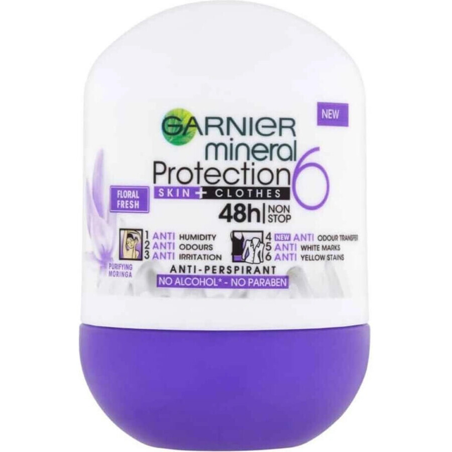 Garnier Mineral Protection 48h 1×50 ml, antitranspirante perla