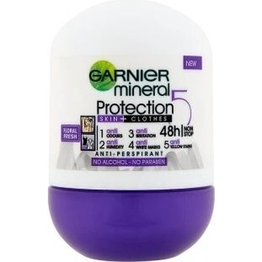 Garnier Mineral Protection 48h 1×50 ml, antitranspirante perla