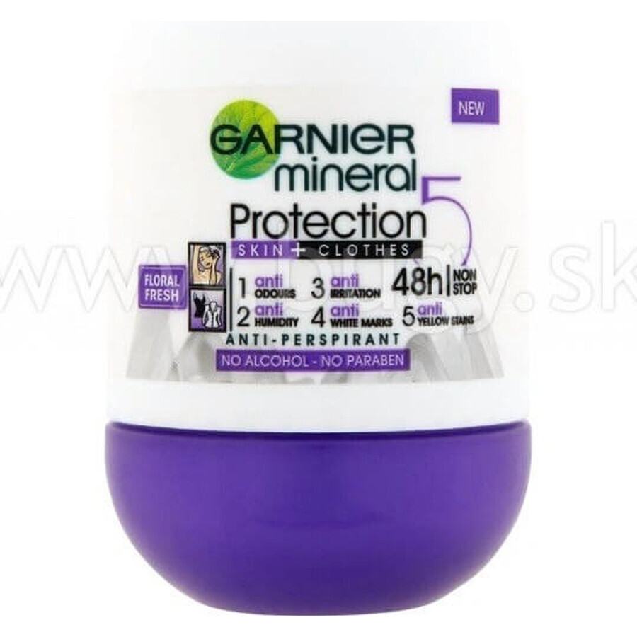 Garnier Mineral Protection 48h 1×50 ml, antitranspirante perla