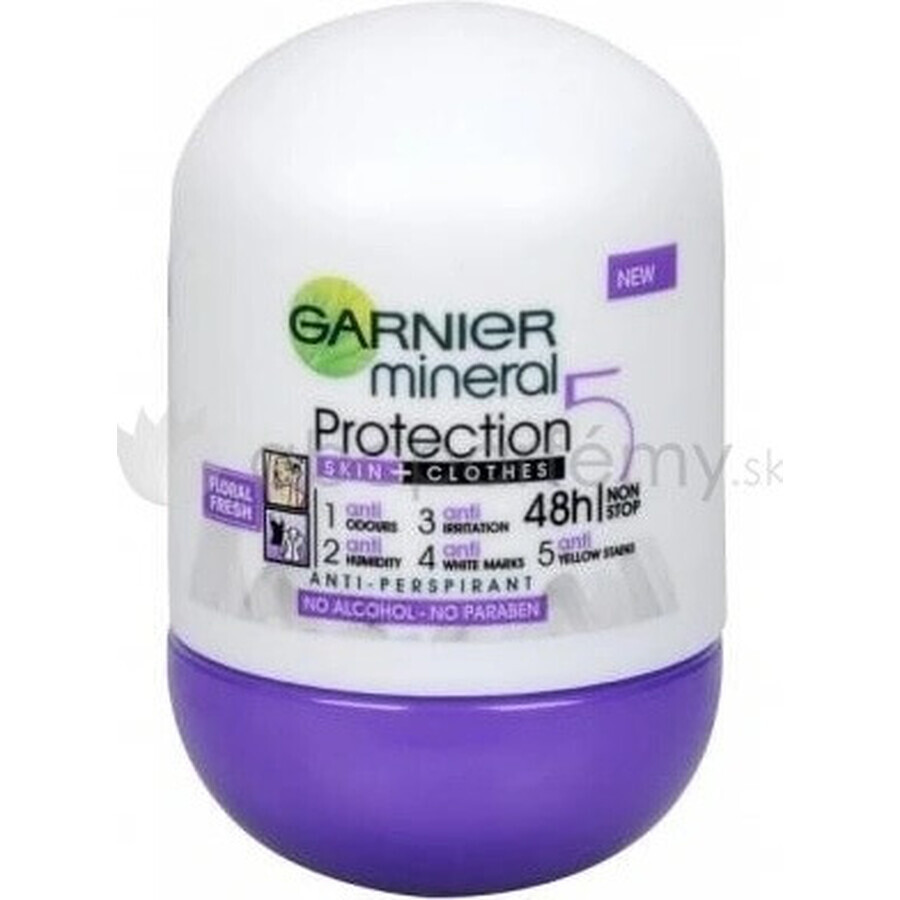 Garnier Mineral Protection 48h 1×50 ml, antitranspirante perla