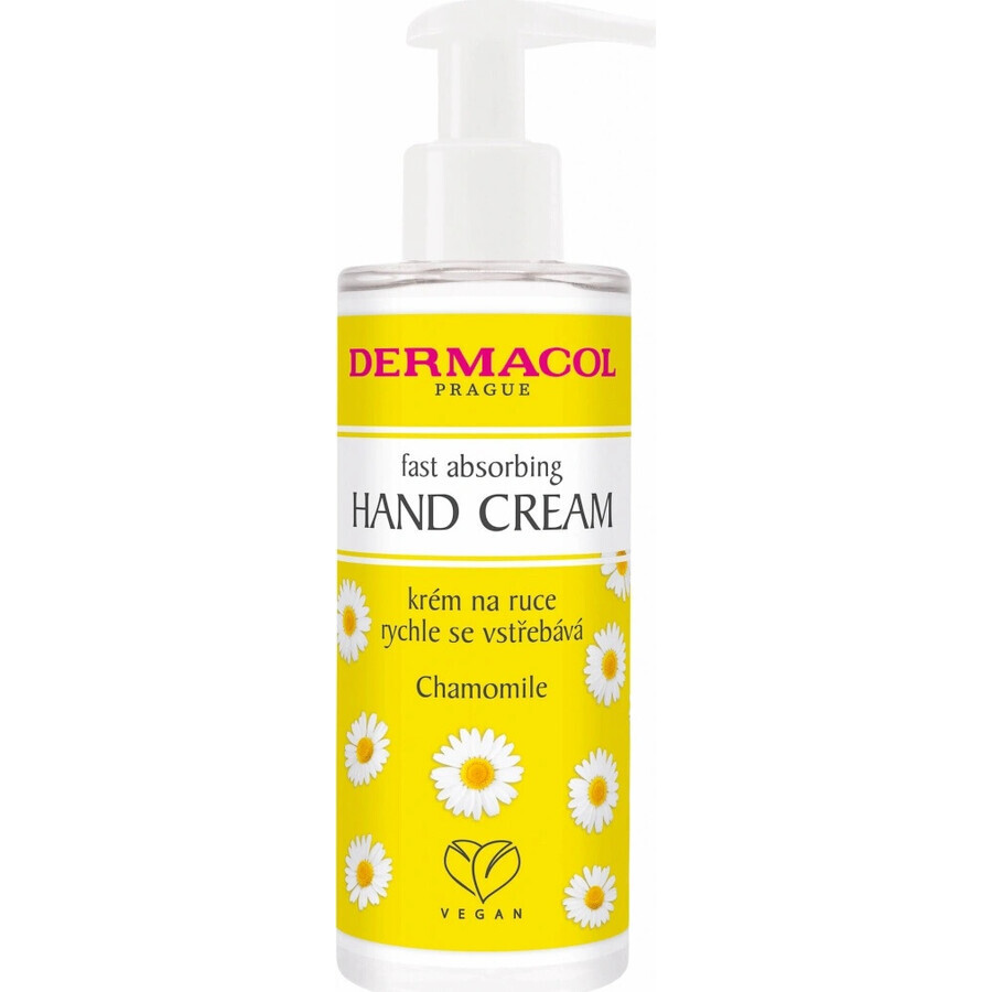 Dermacol Cremă de mâini cu absorbție rapidă Mușețel 1×150 ml, cremă de mâini