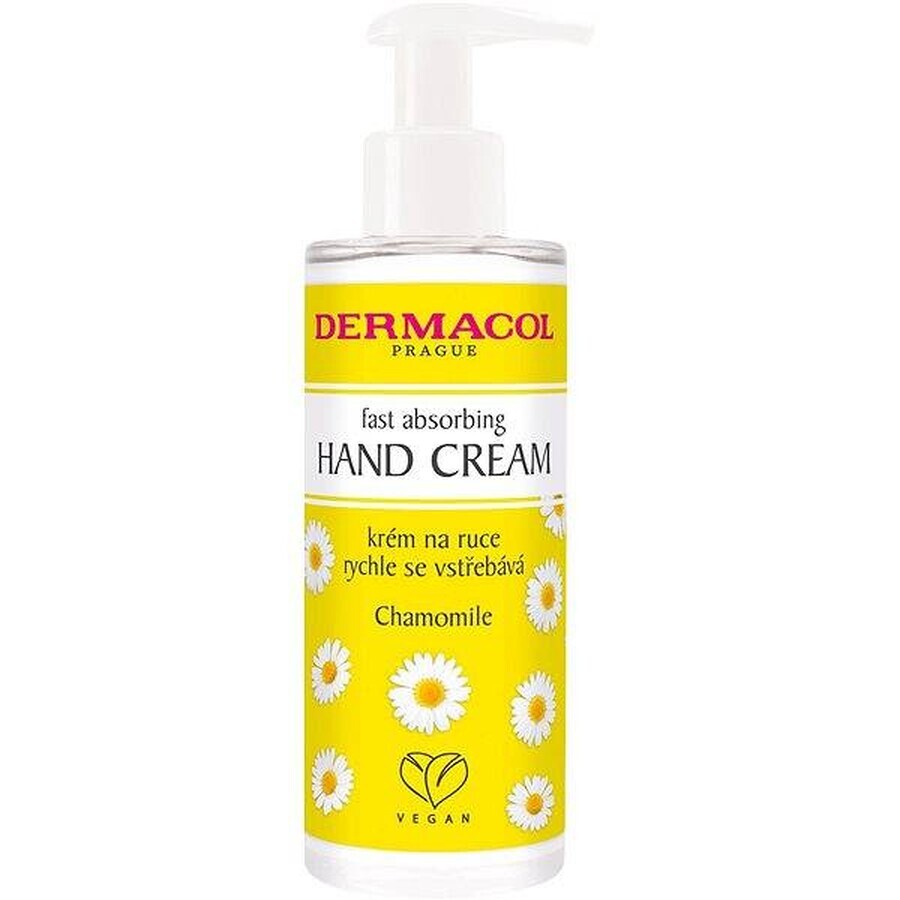 Dermacol Cremă de mâini cu absorbție rapidă Mușețel 1×150 ml, cremă de mâini