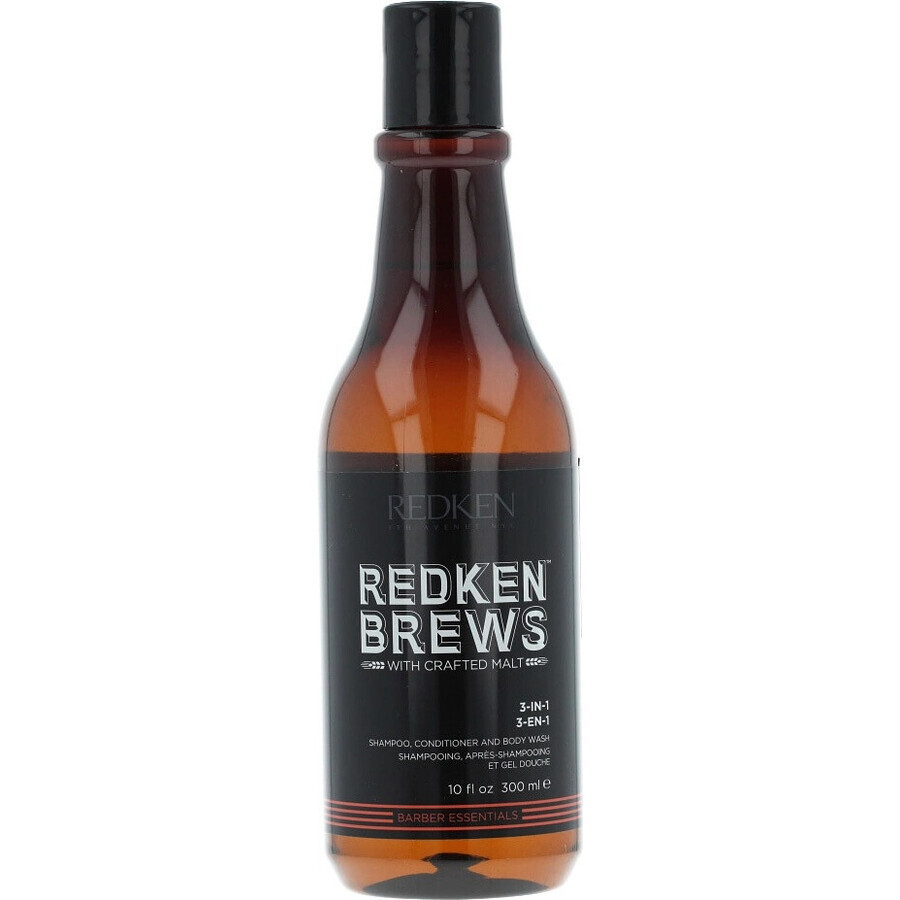 Redken Brews 3 in 1 Shampoo Brews 1×300 ml, Shampoo