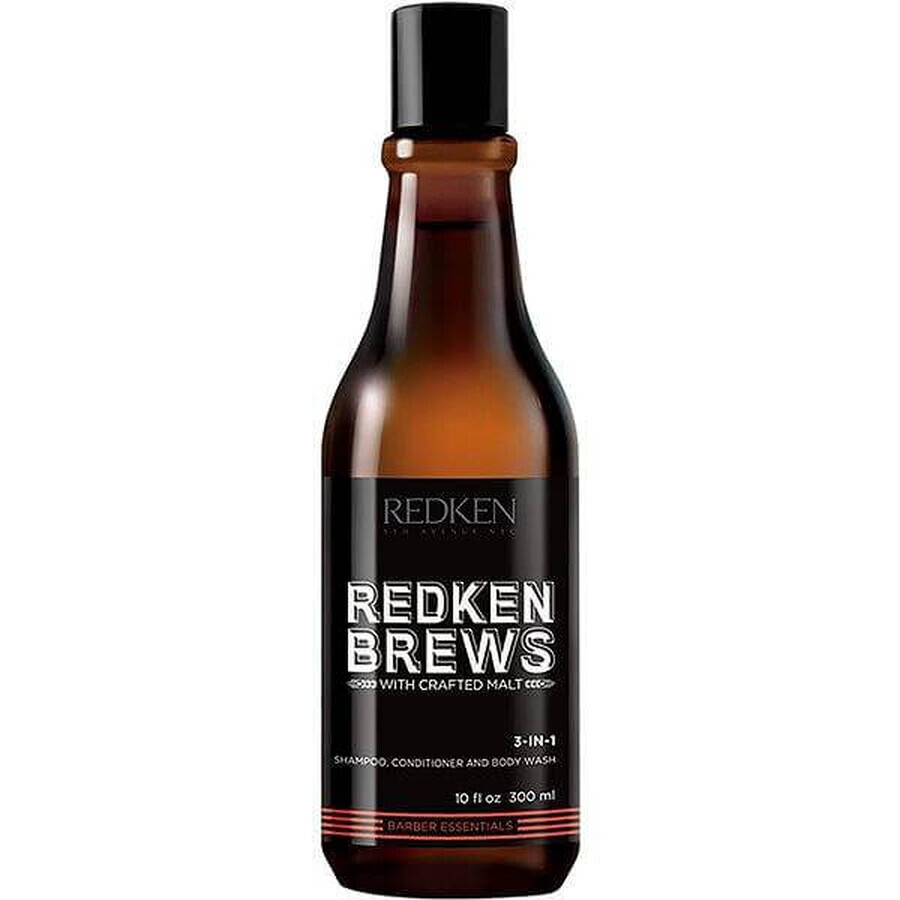 Redken Brews 3 in 1 Shampoo Brews 1×300 ml, Shampoo