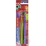 CURAPROX CS KIDs, brosse à dents DUO Edition 1×2 pcs, brosse à dents pour enfants