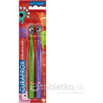 CURAPROX CS KIDs, brosse à dents DUO Edition 1×2 pcs, brosse à dents pour enfants