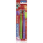 CURAPROX CS KIDs, brosse à dents DUO Edition 1×2 pcs, brosse à dents pour enfants