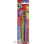 CURAPROX CS KIDs, brosse à dents DUO Edition 1×2 pcs, brosse à dents pour enfants