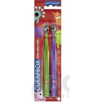 CURAPROX CS KIDs, brosse à dents DUO Edition 1×2 pcs, brosse à dents pour enfants