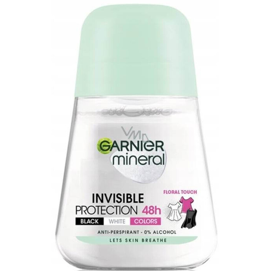 Garnier Invisible 48h 1×50 ml, antitranspirante perla antimanchas