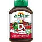 JAMIESON VITAMIN D3 KIDS 400 IU Strawberry 1×100 tbl, VITAMIN D3 for children