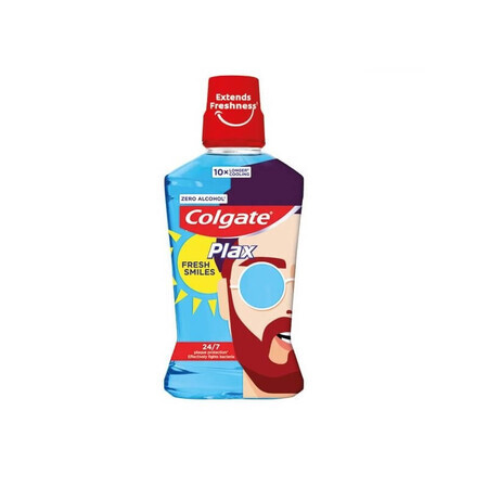 Apă de gură Plax Cool Mint Fresh Smiles, 500 ml, Colgate