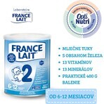 France Lait 2 Folgenahrung von 6-12 Monaten 1×400 g, Milchnahrung ab 6 Monaten