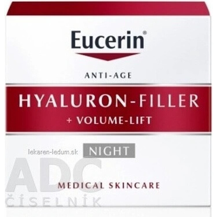 Eucerin HYALURON-FILLER+Volume-Lift Crema de Noche 1×50 ml, Antienvejecimiento