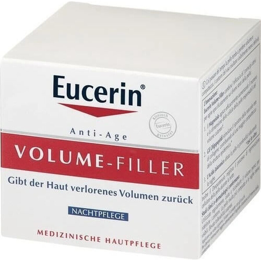 Eucerin HYALURON-FILLER+Volume-Lift Crema de Noche 1×50 ml, Antienvejecimiento