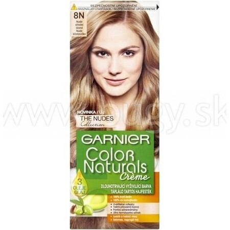 Garnier Color Naturals coloration permanente 8N coloration permanente 8N blond moyen 1×1 pièce, coloration cheveux