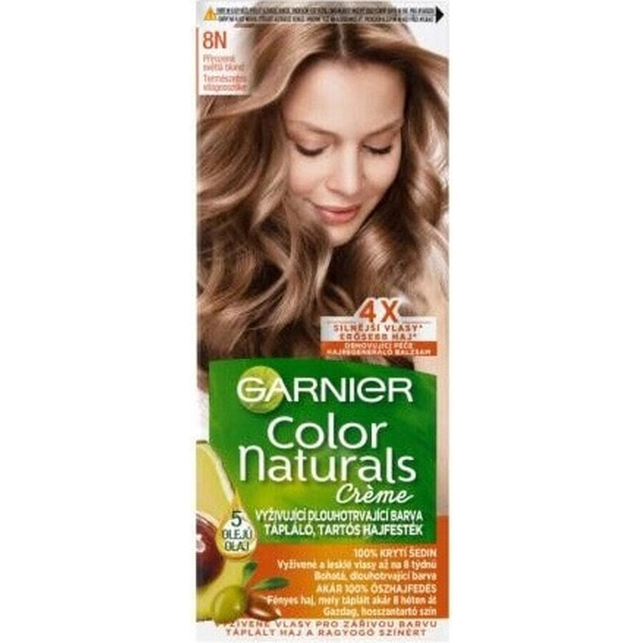 Garnier Color Naturals coloration permanente 8N coloration permanente 8N blond moyen 1×1 pièce, coloration cheveux