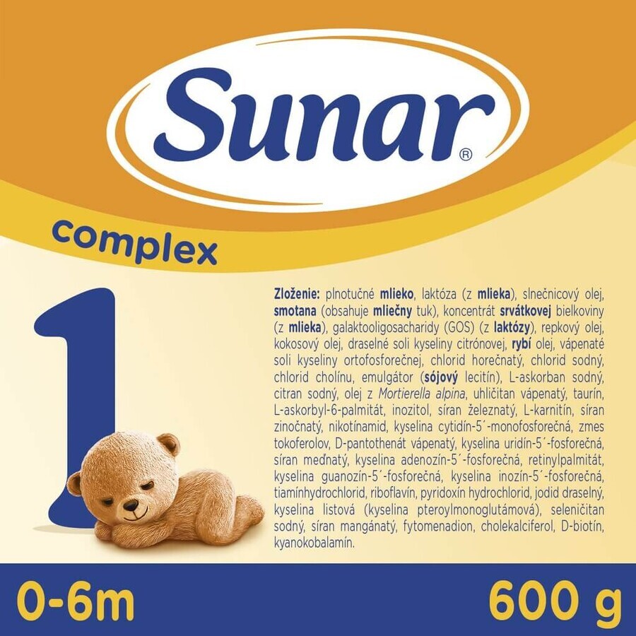 Sunar Complex 1 6×600 g, Säuglingsmilch, ab Geburt