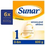 Sunar Complex 1 6×600 g, Säuglingsmilch, ab Geburt