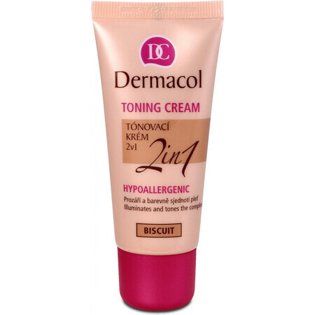 DERMACOL 2in1 Farbcreme 2in1 Farbton: BISCUIT 1×30 ml, 2in1 Farbcreme