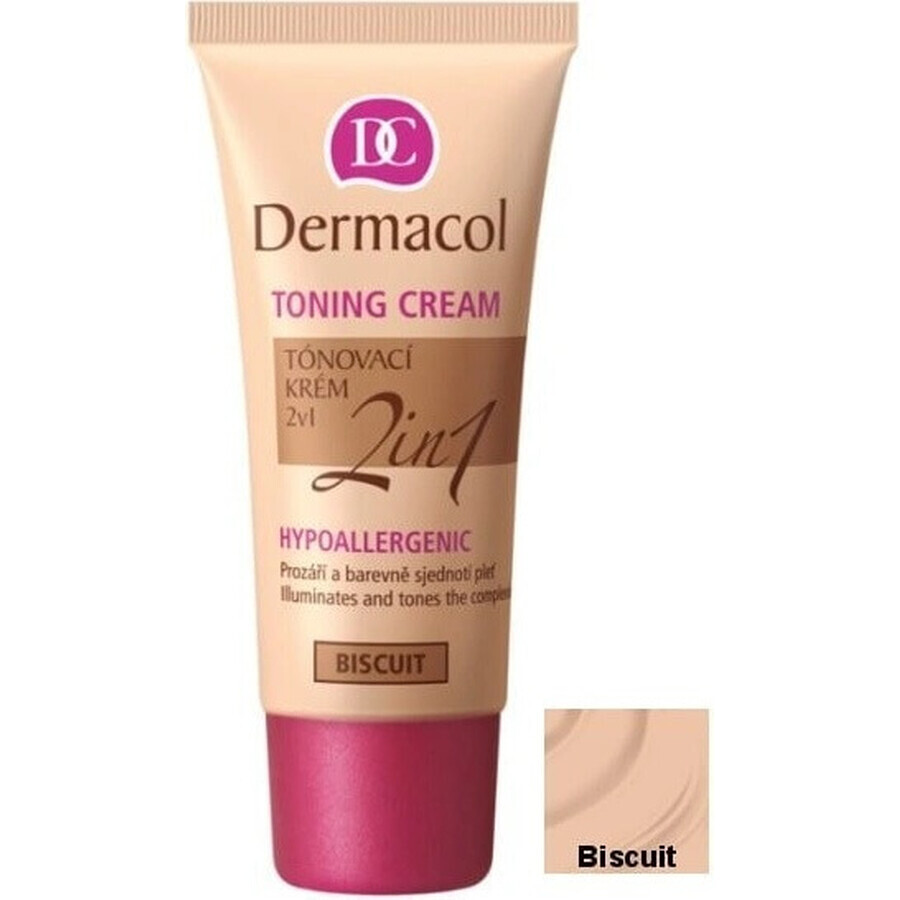 DERMACOL 2in1 Farbcreme 2in1 Farbton: BISCUIT 1×30 ml, 2in1 Farbcreme