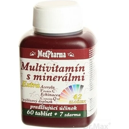 MedPharma MULTIVITAMIN WITH MINERALS EXTRA 42 INGREDIENTS 1×67 tbl, food supplement