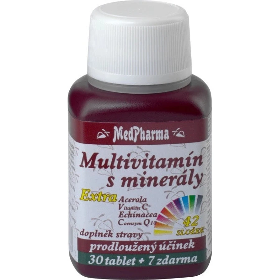 MedPharma MULTIVITAMIN WITH MINERALS EXTRA 42 INGREDIENTS 1×67 tbl, food supplement