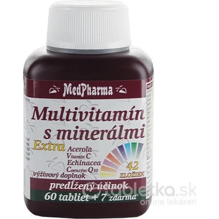 MedPharma MULTIVITAMIN WITH MINERALS EXTRA 42 INGREDIENTS 1×67 tbl, food supplement