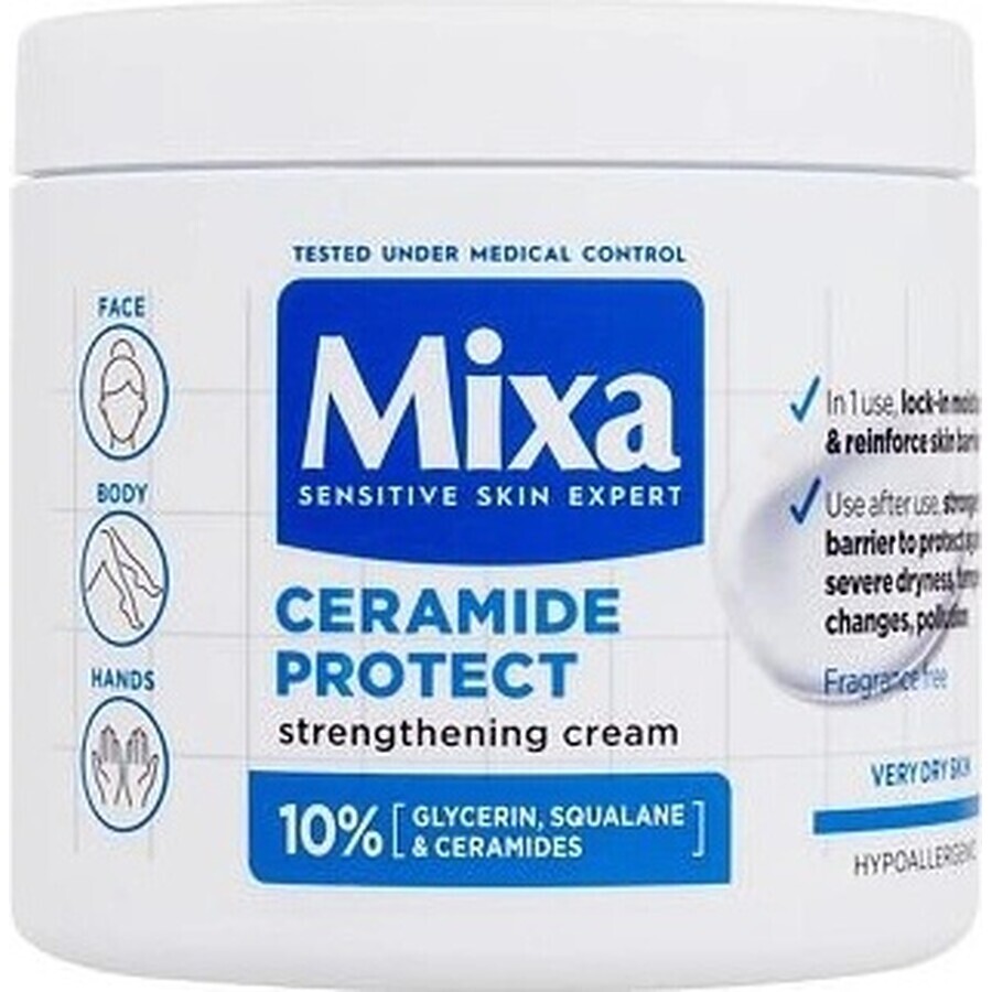 Mixa soin corporel raffermissant pour les peaux très sèches 1×400 ml, crème pour le corps