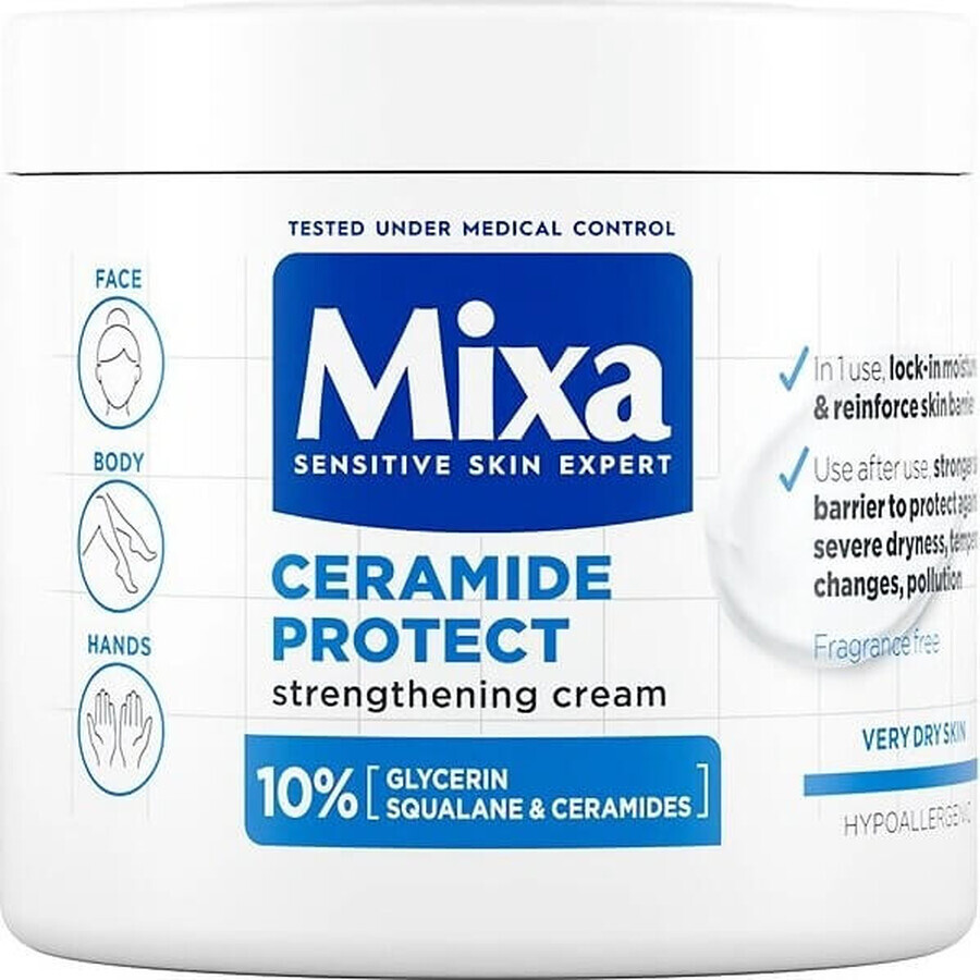 Mixa soin corporel raffermissant pour les peaux très sèches 1×400 ml, crème pour le corps